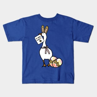 Happy Easter Bunny Ears on Gaming Goose Kids T-Shirt